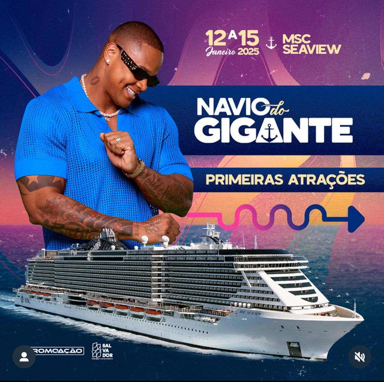 Navio do Gigante divulga primeiras atrações para os 3 dias de festa