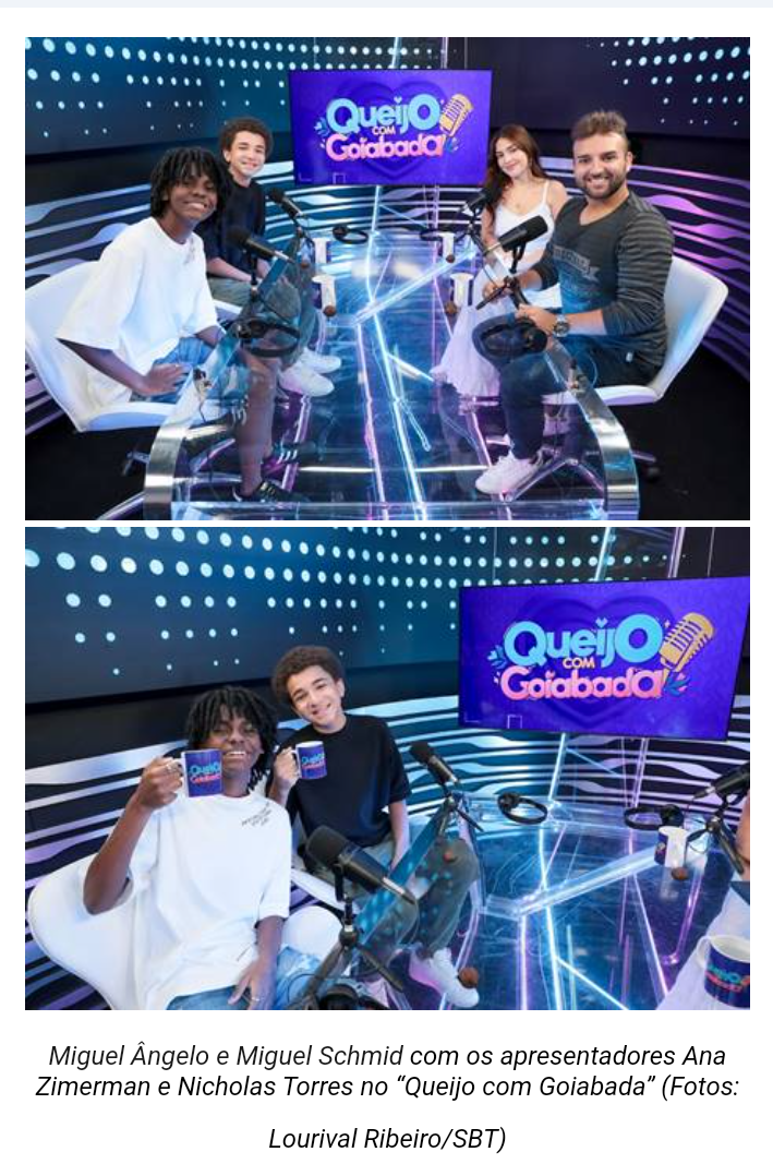 “Queijo com Goiabada” recebe a dupla Miguel Ângelo e Miguel Schmid nesta terça (2)