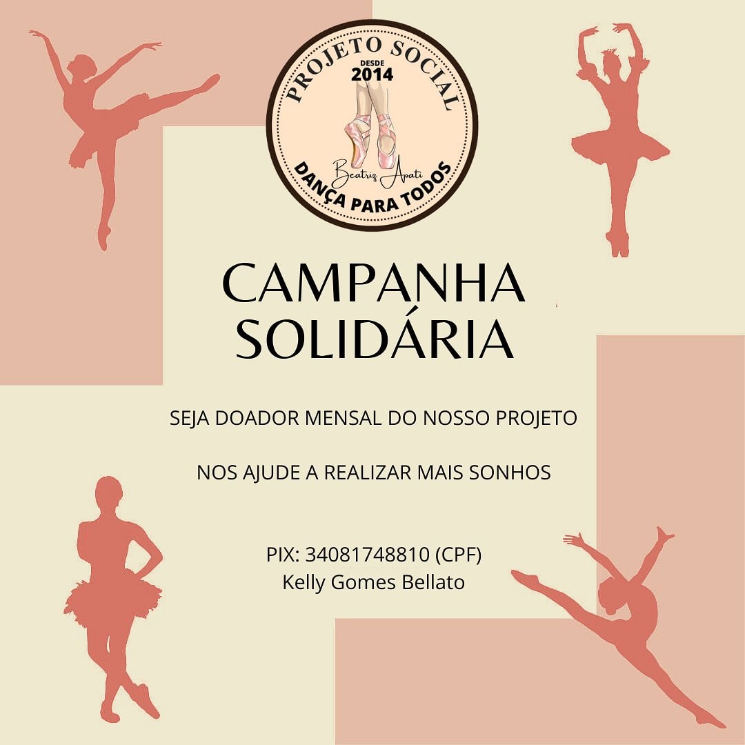 Projeto Social Dança para Todos promove a “Campanha Solidária”. Confira!