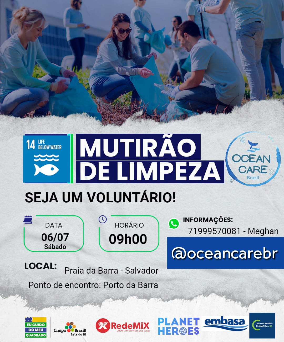 Limpeza de Praia Ocean Care