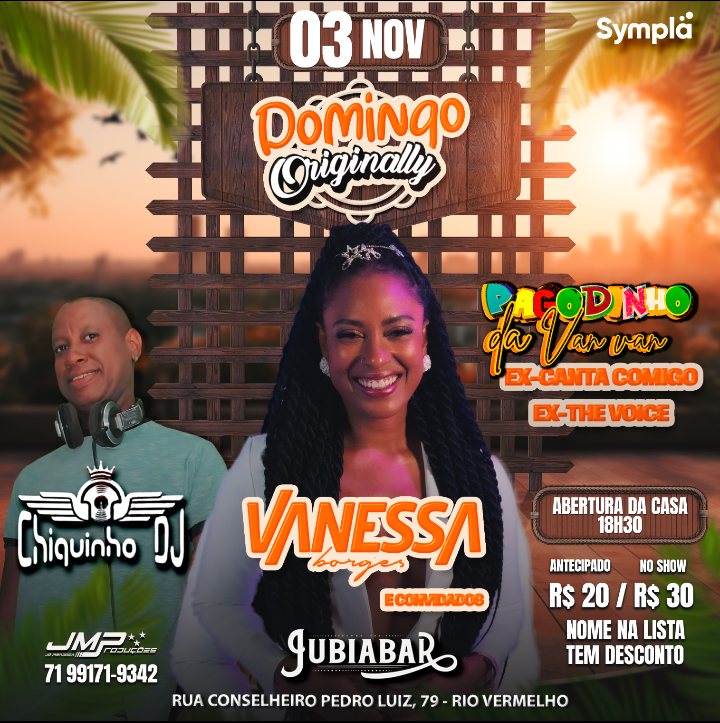 “Pagodinho da Van Van” no Jubiabar neste domingo (03/11). Confira!