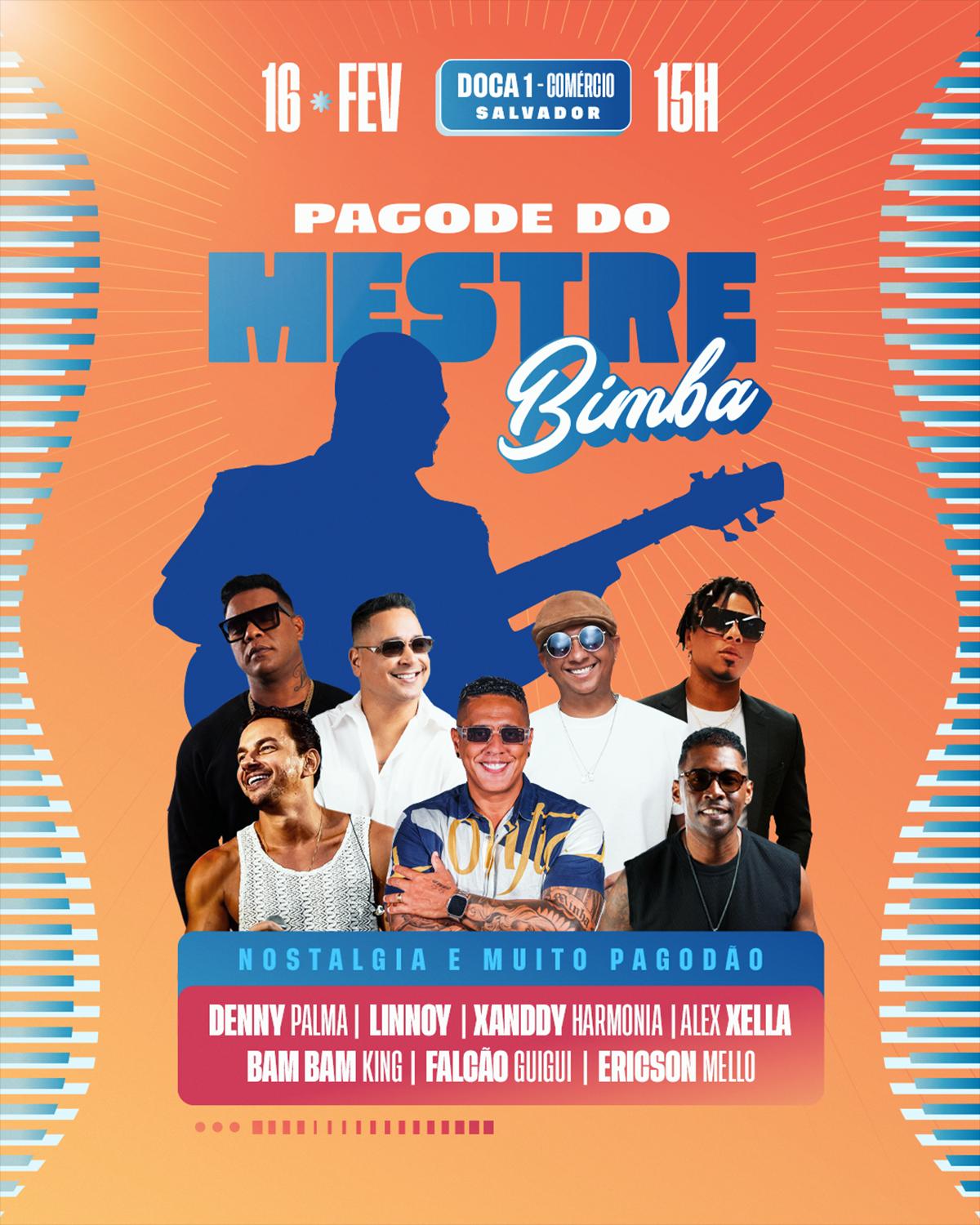 Pagode do Mestre Bimba reúne artistas do ‘pagodão das antigas’ em Salvador