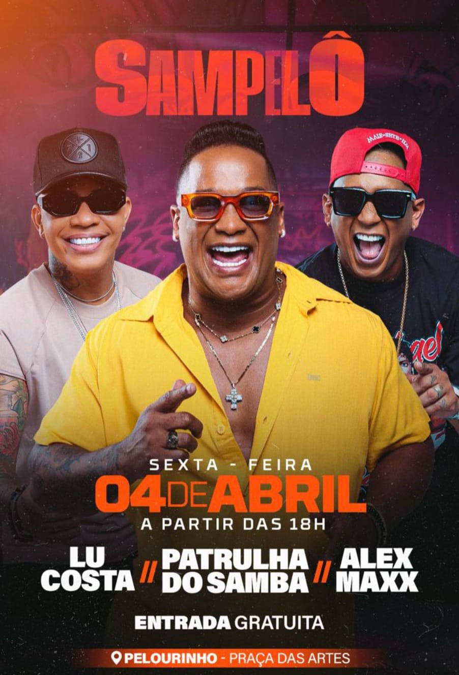 SAMPÊLÔ agita o Pelourinho no dia 4 de abril com muito samba e alegria