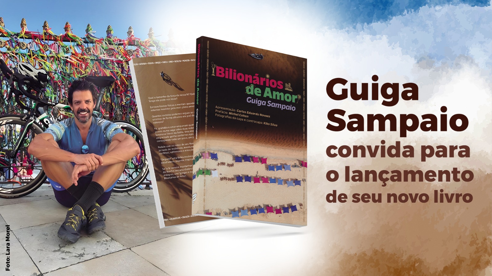 Guiga Sampaio lança seu novo livro em Salvador