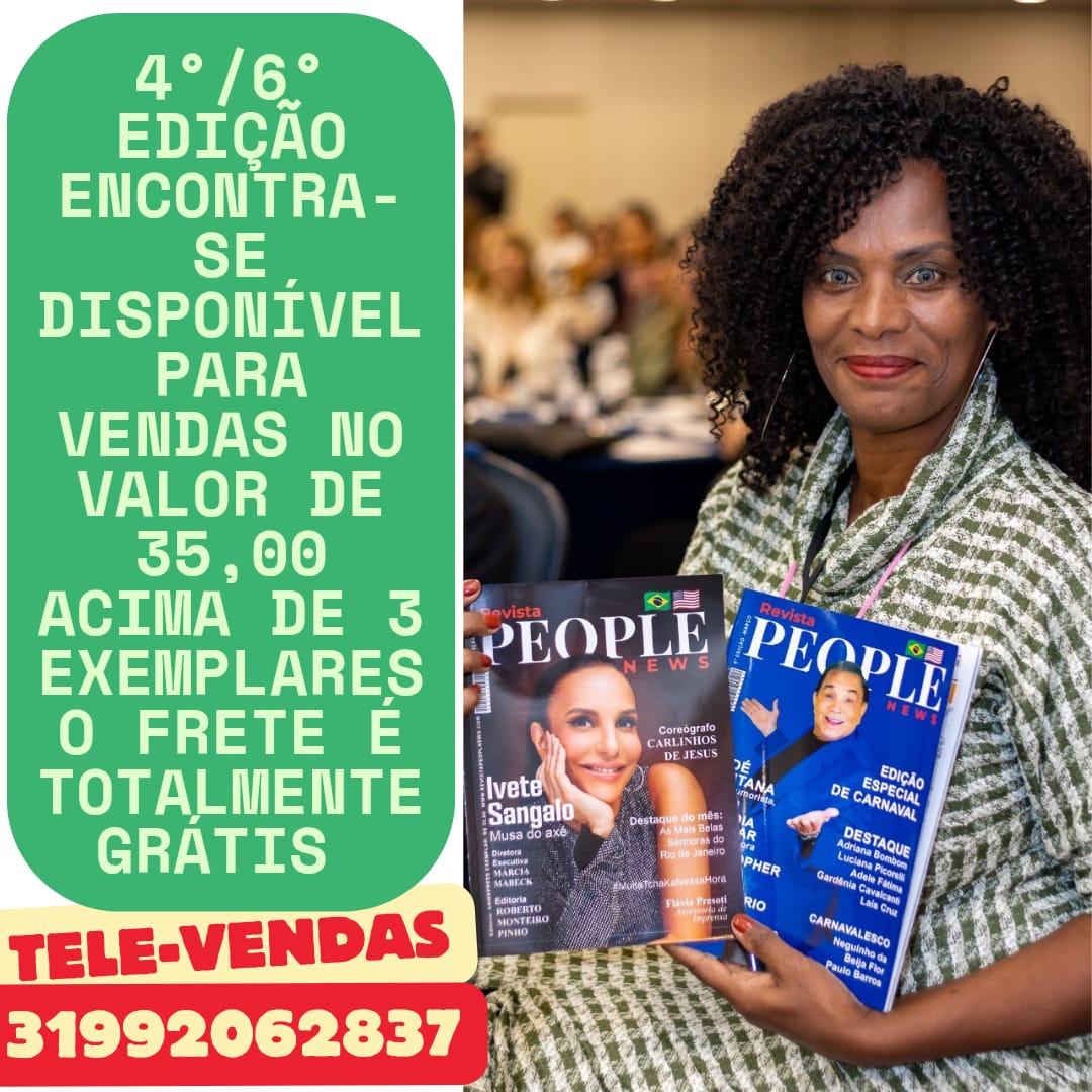Revista PeopleNews, um veículo que se destaca por ser voltada para todos os públicos