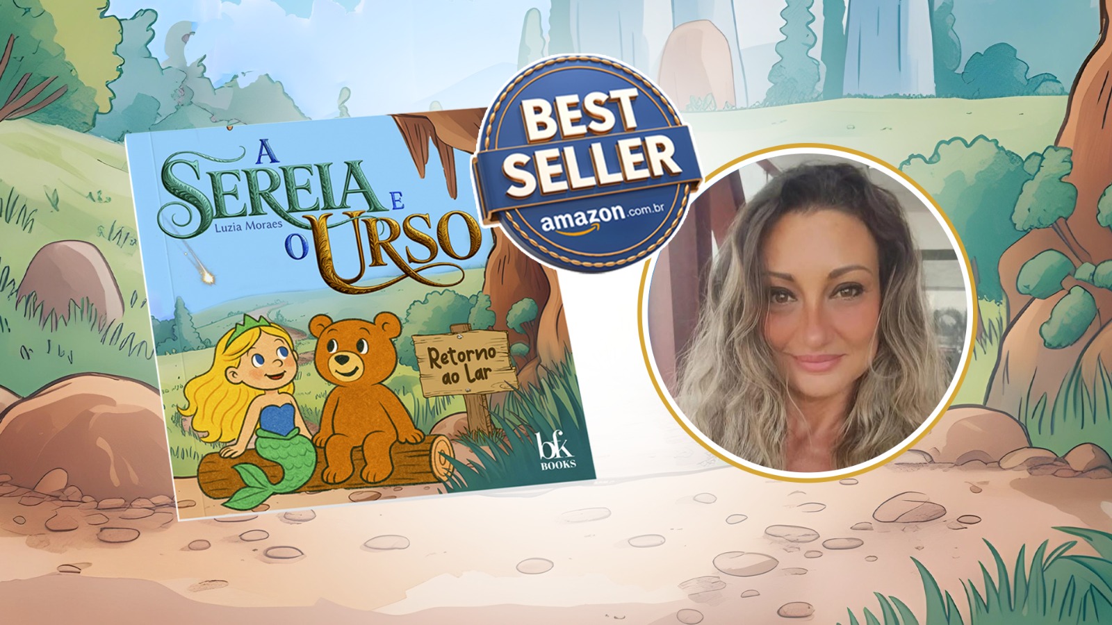 Conheça “A Sereia e o Urso” o primeiro livro infantil de Luzia Moraes