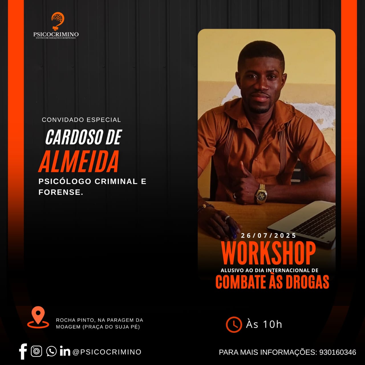 Workshop sobre combate às Drogas