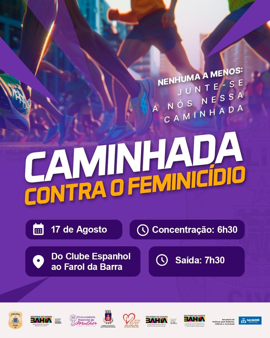 CAMINHADA CONTRA O   FEMINICÍDIO – SALVADOR/BA