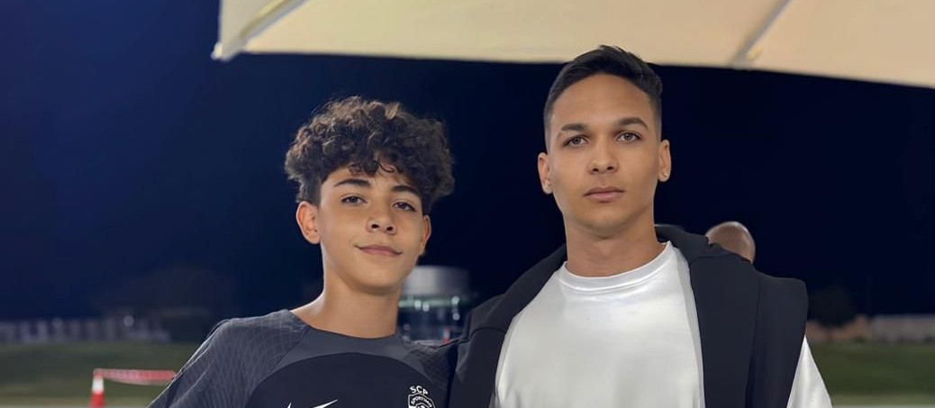 Jogador baiano Kevin Marins realiza treinos com o filho do crak Cristiano Ronaldo em Dubai