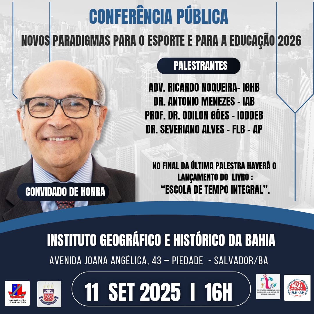 Conferência Pública “Novos Paradigmas para o Esporte e para a Educação 2026”