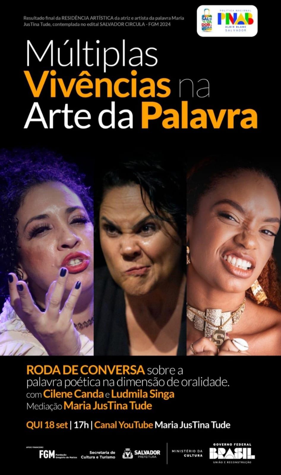 Roda de Conversa Múltiplas Vivências na Arte da Palavra
