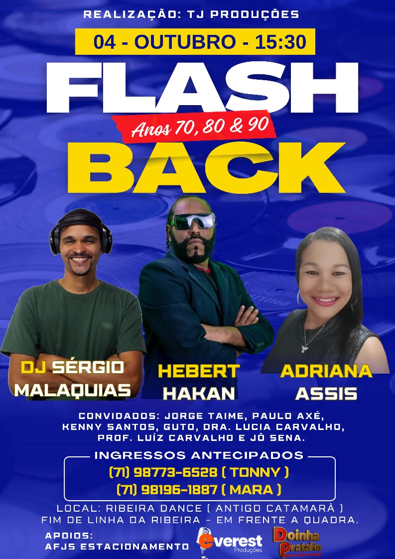 Ribeira Dance recebe o maior Flash Back dos anos 70, 80 e 90 em outubro