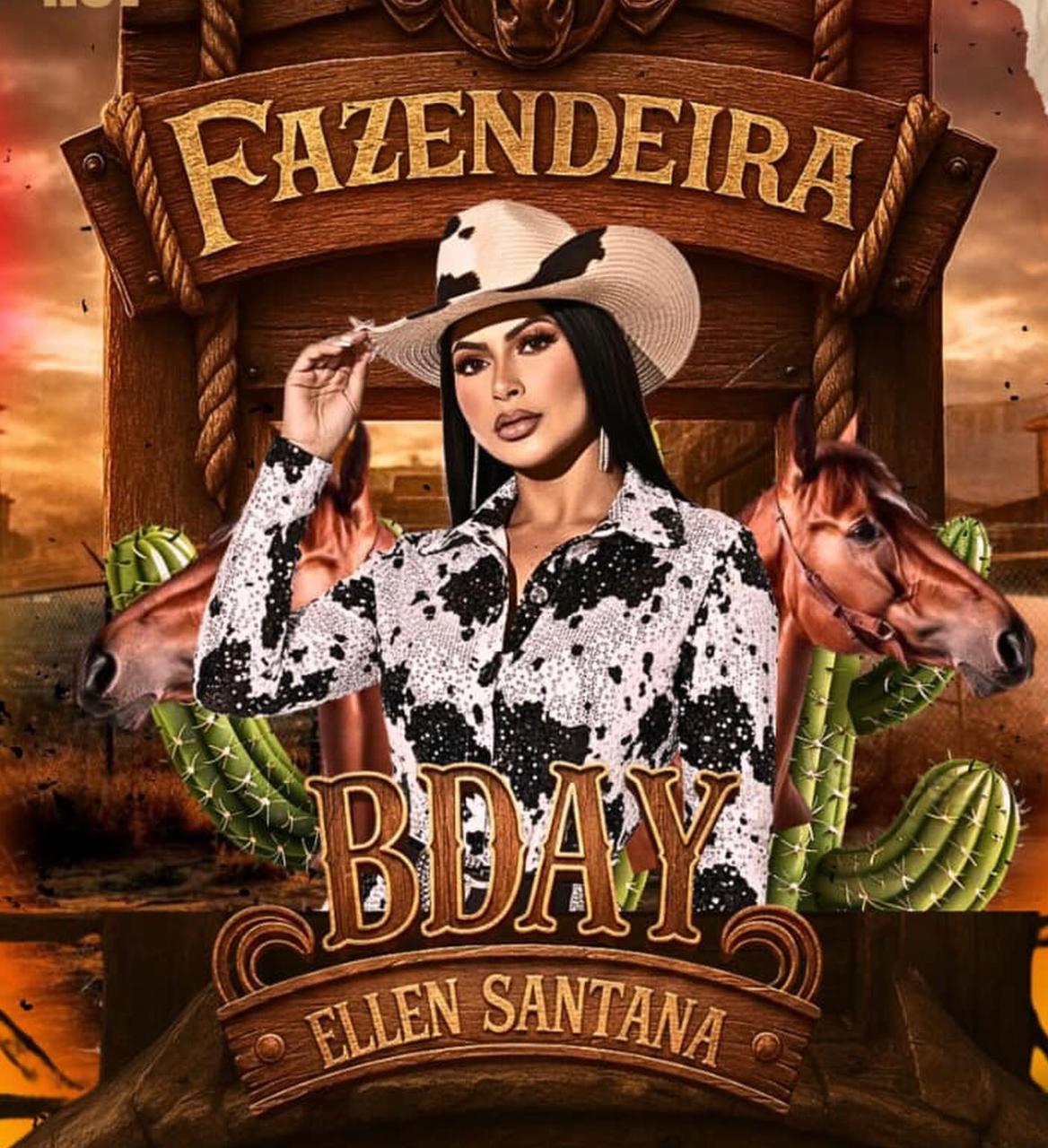 Ellen Santana celebra aniversário em grande estilo com festa temática “Fazendeira B’Day” e toque de solidariedade