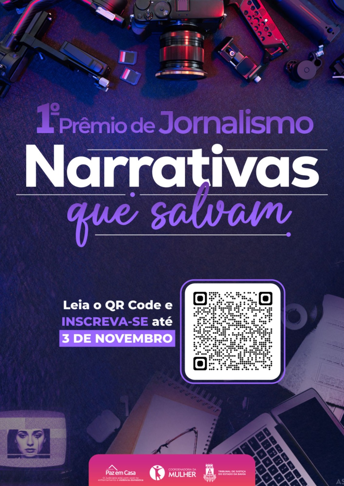 1º PRÊMIO DE JORNALISMO “NARRATIVAS QUE SALVAM”