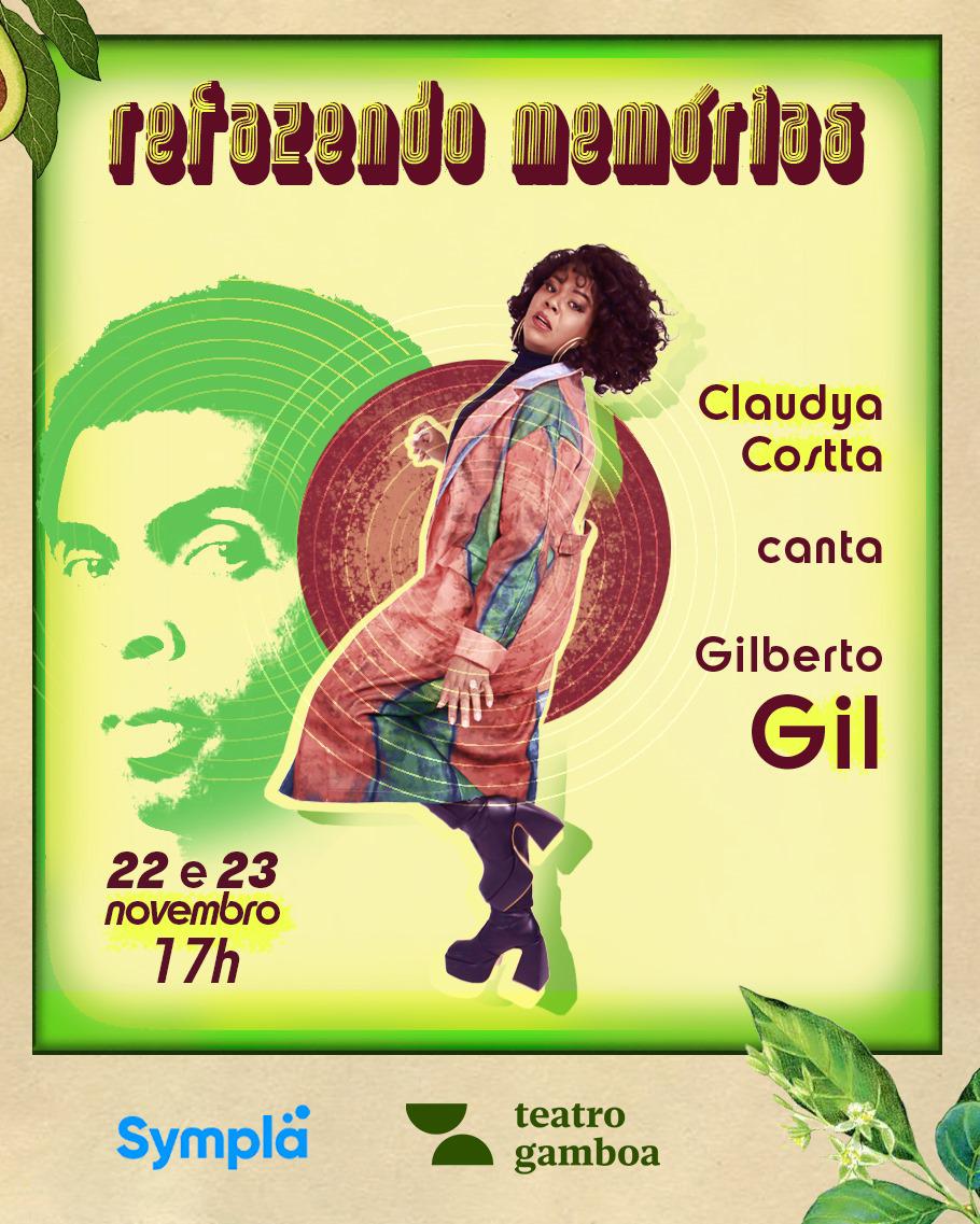 Claudya Costta homenageia Gilberto Gil