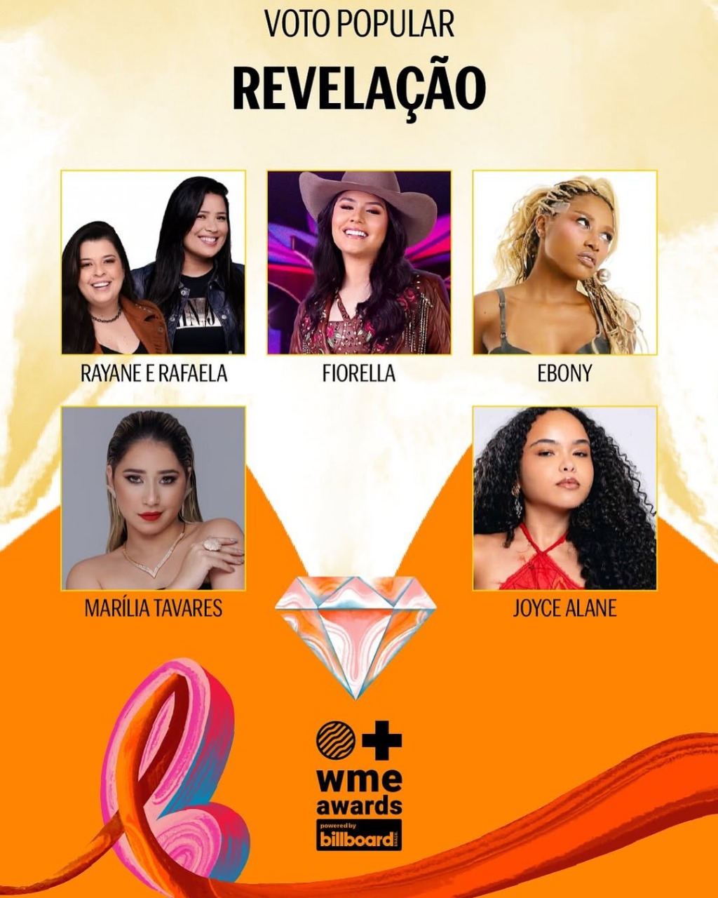 Rayane & Rafaela recebem indicação como “Artista Revelação”, no prêmio WME Awards