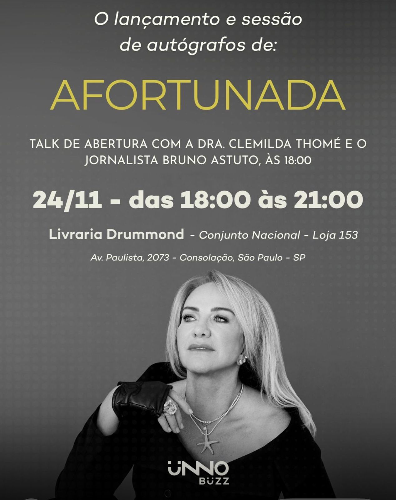 Dra. Clemilda Thomé lança “Afortunada” em São Paulo e emociona com história de fé, coragem e superação