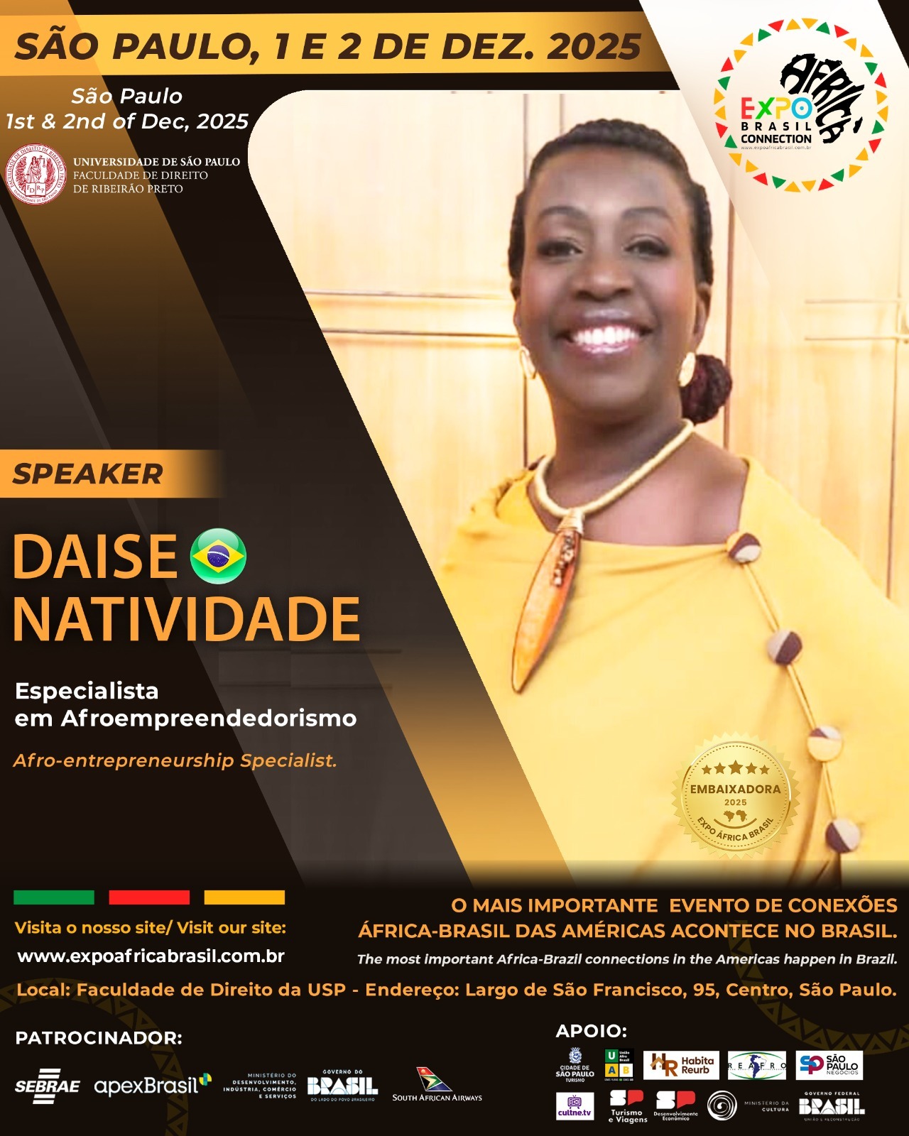 Expo África Brasil | A maior feira de negócios África-Brasil apresenta: Daise Natividade