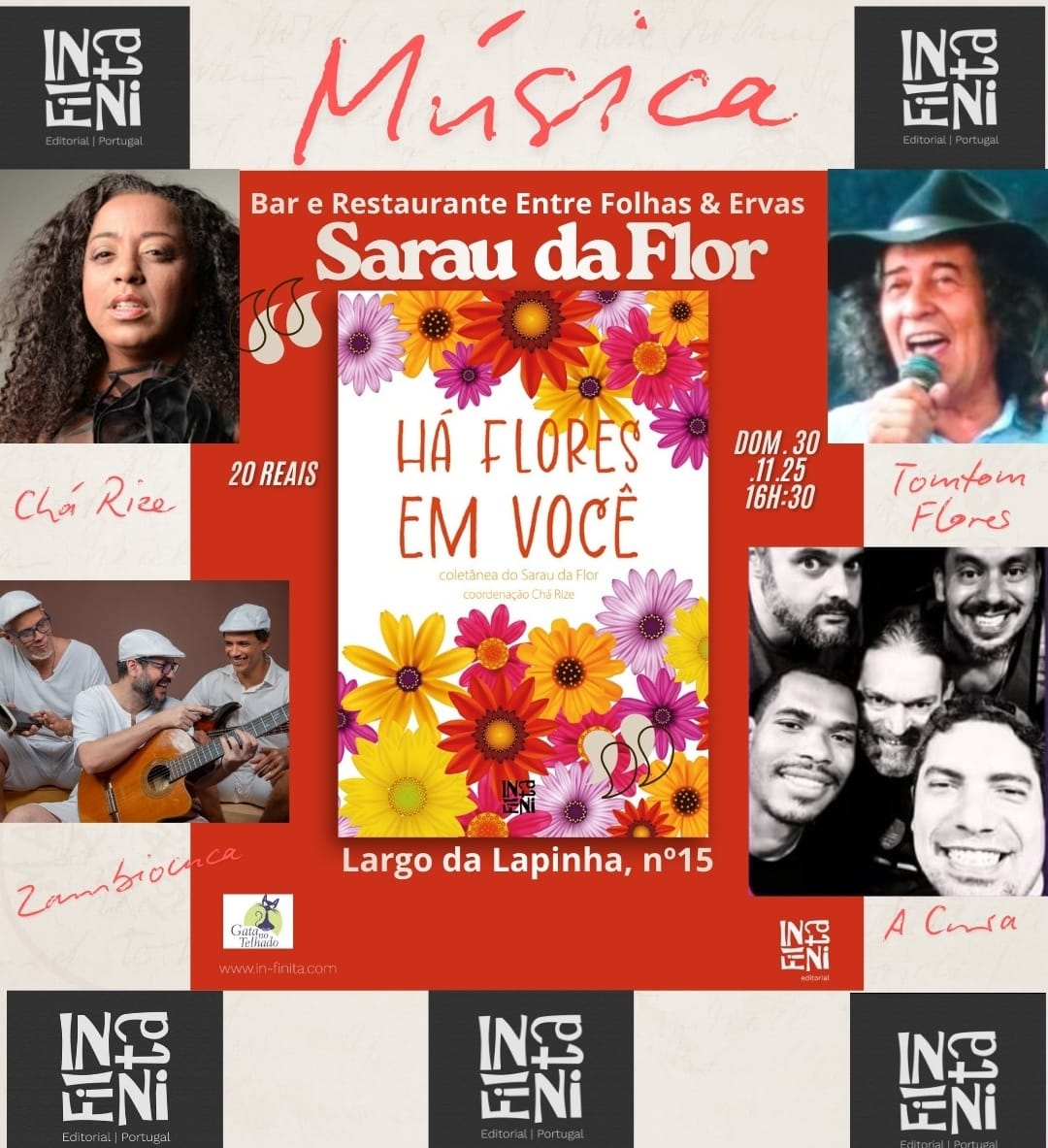 LANÇAMENTO DO LIVRO “HÁ FLORES EM VOCÊ” CELEBRA A FORÇA DA POESIA EM EDIÇÃO ESPECIAL DO SARAU DA FLOR