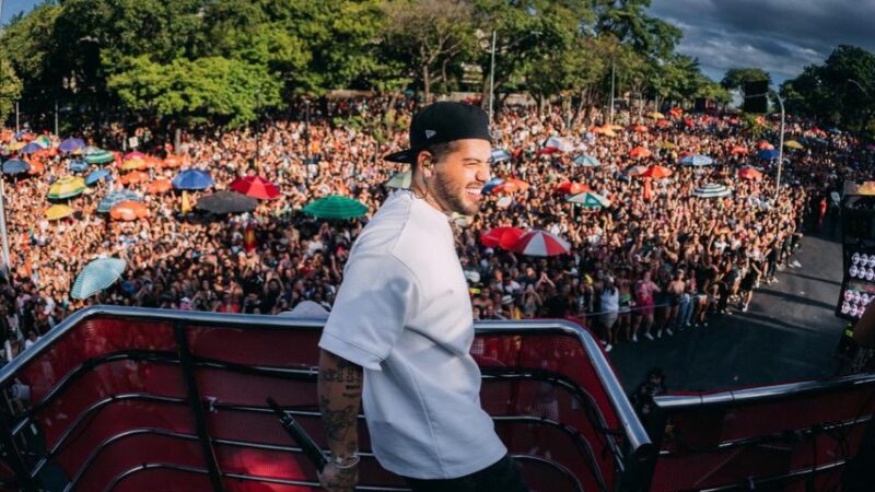 Zé Felipe protagonizou uma verdadeira maratona de Carnaval