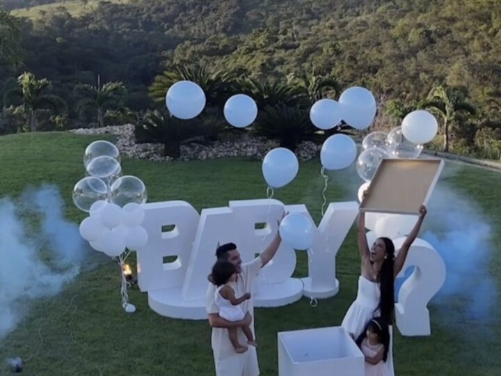 É MENINO! Léo Magalhães e Josi Neves anunciam sexo do quarto filho do casa