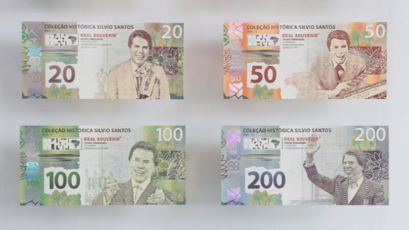 Real Souvenir lança coleção oficial de cédulas comemorativas em homenagem a Silvio Santos, em parceria com o SBT