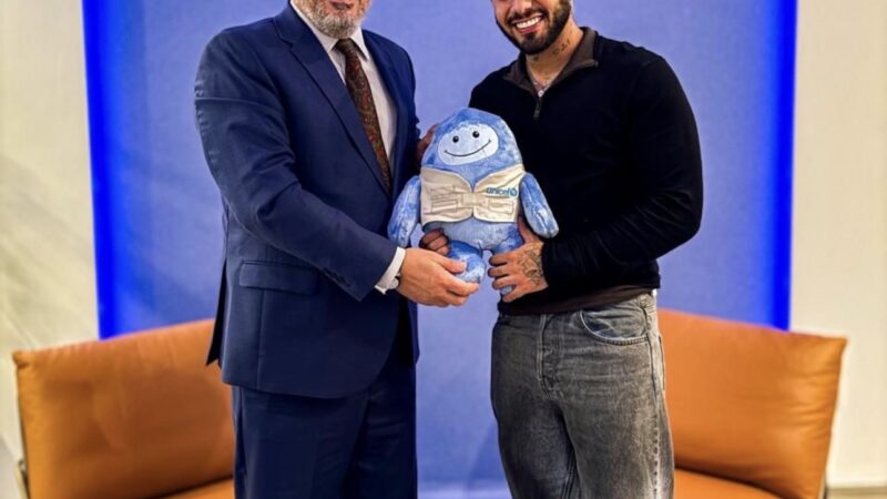 *Zé Felipe visita sede do UNICEF em Brasília: _“Quero ajudar”_*