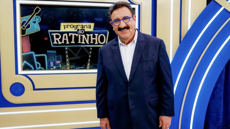 Prefeito Ricardo Nunes e primeira-dama Regina Nunes encaram o “Gol Show” no Programa do Ratinho