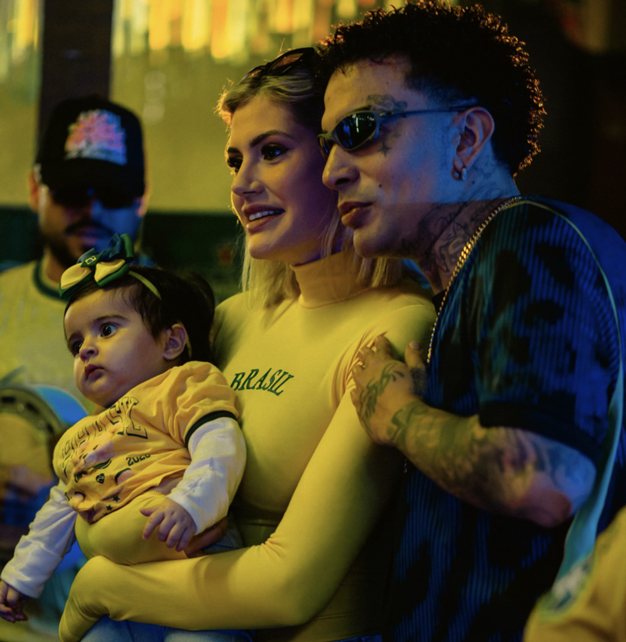 MC Guime sua família Na midia com a Laluche