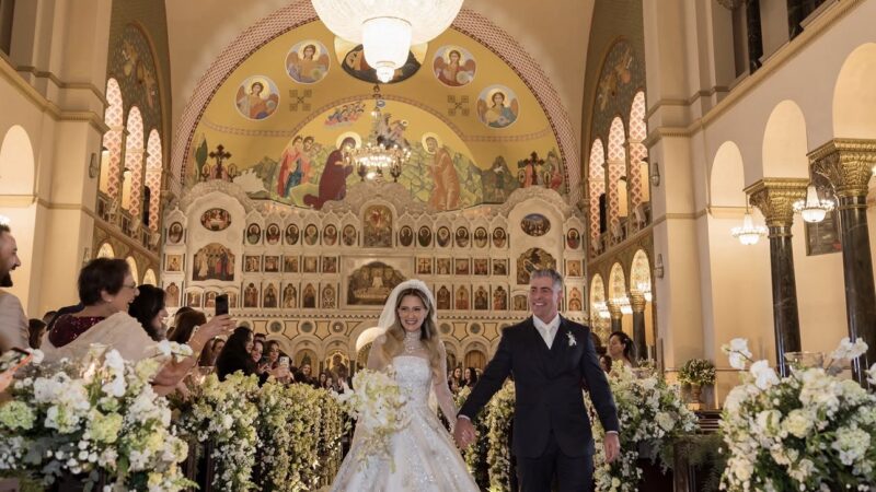 Michael Trigo e Stephanie Berchin celebram o amor em um dos casamentos mais deslumbrantes do ano em São Paulo