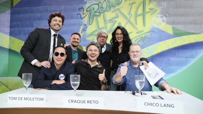 Ana Paula Oliveira participa do “Roda Redonda” do “The Noite” ao lado de Chico Lang para analisar eliminação do Brasil na Copa